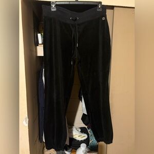 Calvin Klein Black Velour Pants